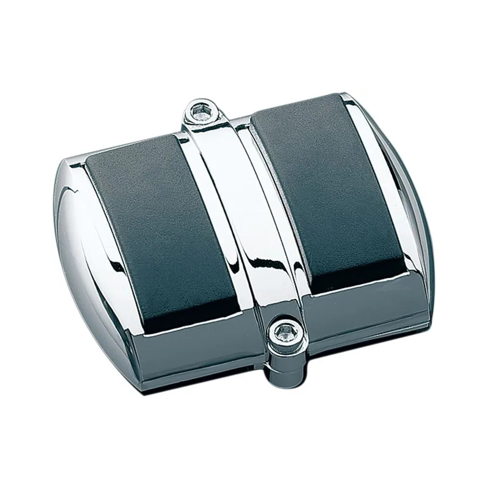 Brake Pedal Cover — Black, Chrome