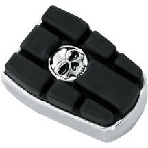 Zombie Brake Pedal Pad — Black, Chrome