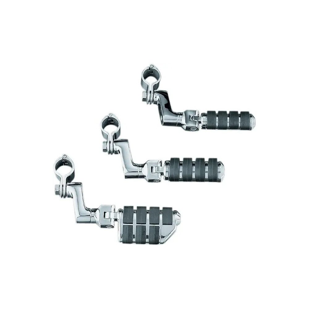 Offset Highway Pegs — 32 mm (1-1/4") clamp, adjustable offset