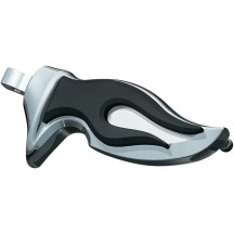 Reposapiés Flamin' Pegs — conductor, montaje macho, negro, cromo