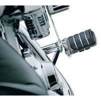 Switchblade™ Estriberas — montaje macho, par, Negro, Cromado