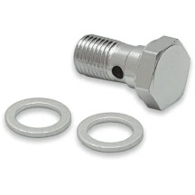 Universal Chrome Steel Banjo Bolt — 3/8-24
