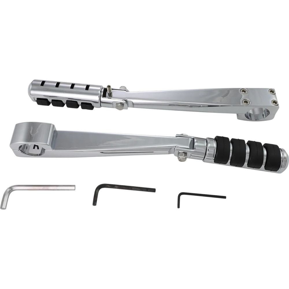 Highway Pegs with Frame Mounts — 20.5 cm (8") length, 32 mm (1-1/4") clamp-on