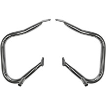 Big Buffalo Saddlebag Bars — 31.8 mm (1.25"), rear, Chrome