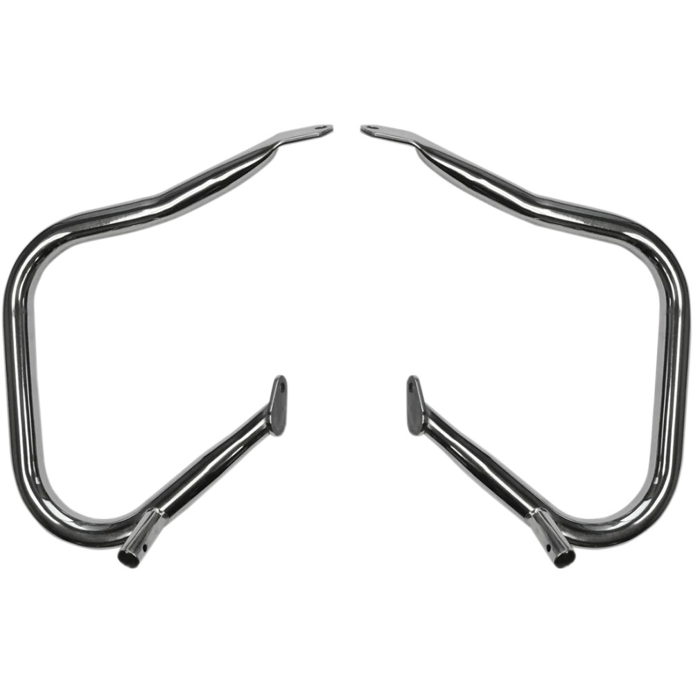 Big Buffalo Saddlebag Bars — 31.8 mm (1.25"), rear, Chrome