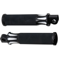 Fusion Male-Mount Foot Pegs — Male mount, Left & right, Black