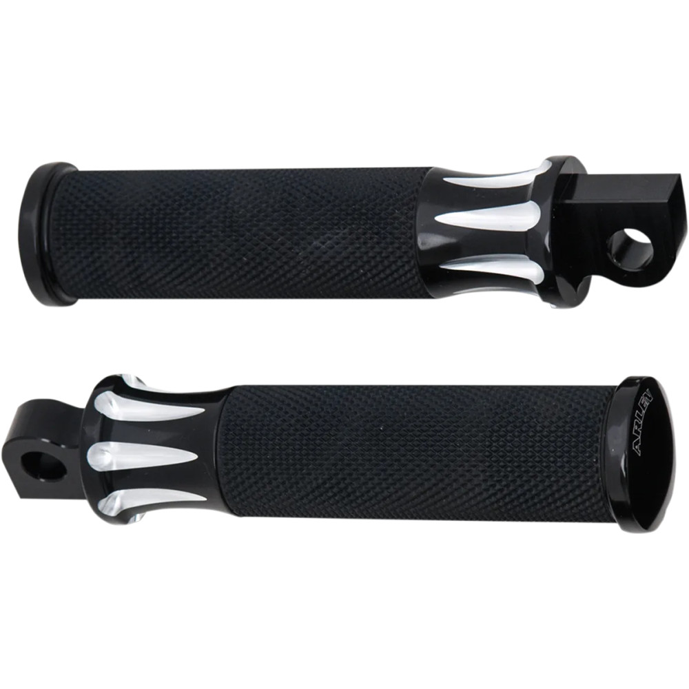 Fusion Male-Mount Foot Pegs — Male mount, Left & right, Black