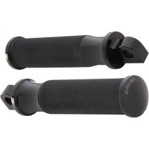Fusion Male-Mount Foot Pegs — Black, Pair