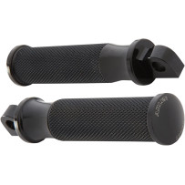 Fusion Male-Mount Foot Pegs — Black, Pair