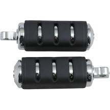 Estriberas Trident ISO® — 124 mm, 38 mm, montaje macho, negro/cromo