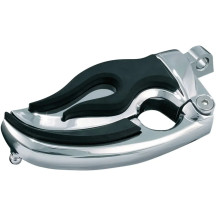 Flamin' Switchblade Pegs — male mount, black & chrome