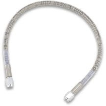 Universal Brake Line — 16", Silver clear-coated