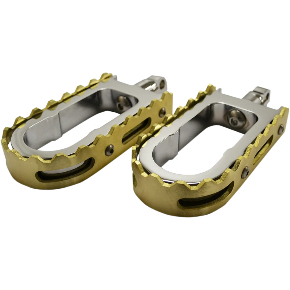 BMX Foot Pegs — Male mount, Brass