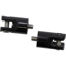 Foot Peg Mounts — 3/8-16 thread, 38 mm (1-1/2") , Black