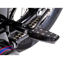 Soportes traseros para reposapiés — izquierda/derecha, negro