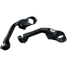 Tour-Tech™ Adjustable Cruise Footpeg Mounts — Long, Black