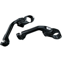 Tour-Tech™ Adjustable Cruise Footpeg Mounts — Long, Black