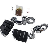 Tour-Tech™ Adjustable Cruise Peg Mounts — 10 cm (4"), Black, Chrome