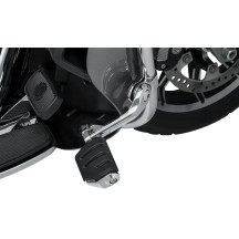 Tour-Tech™ Adjustable Cruise Peg Mounts — fits 1-1/4" engine guards, 15 cm (6"), Black/Chrome