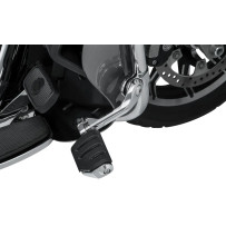Tour-Tech™ Adjustable Cruise Peg Mounts — fits 1-1/4" engine guards, 15 cm (6"), Black/Chrome