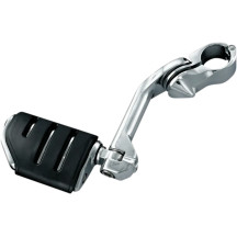 Tour-Tech™ Adjustable Cruise Peg Mounts — fits 1-1/4" engine guards, 15 cm (6"), Black/Chrome