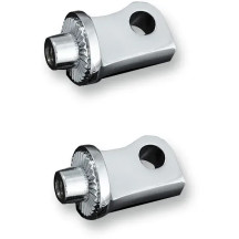 Male-Mount Footpeg Adapters for XL — Pair, chrome