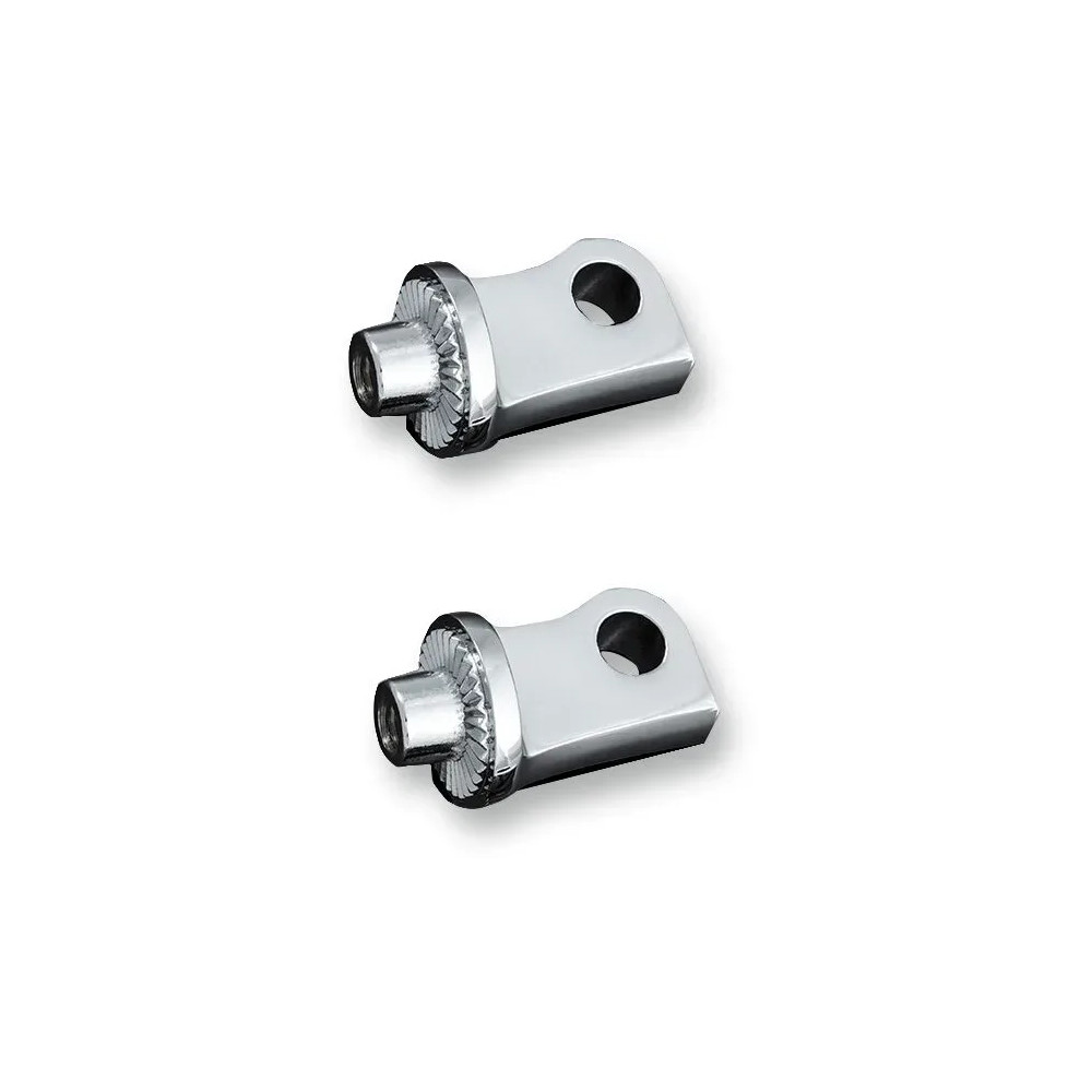 Male-Mount Footpeg Adapters for XL — Pair, chrome