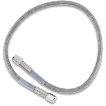Universal Brake Line — 56 cm (22"), clear-coated silver, front and rear