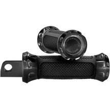 Overdrive Foot Pegs — Male mount, Black anodized