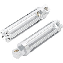10-Gauge Male-Mount Foot Pegs — 25 mm (1") longer, chrome