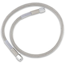 Universal Brake Line — 61 cm (24"), Silver clear-coated