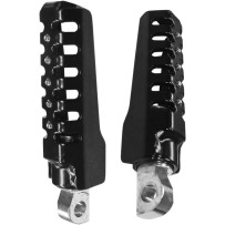Razorback Foot Pegs — male mount, left & right, pair, black