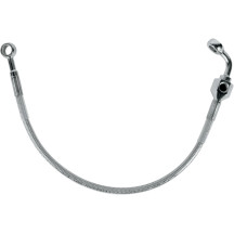 Stainless Steel Brake Line Kit — 40 cm (15-3/4"), silver clear-coated
