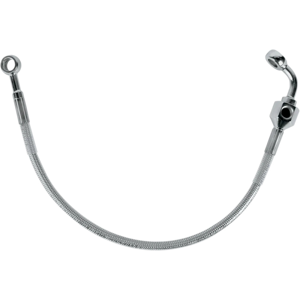 Stainless Steel Brake Line Kit — 40 cm (15-3/4"), silver clear-coated