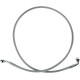 Kit de línea de freno de acero inoxidable — 98.5 cm (38-7/8 in), delantero superior, plateado