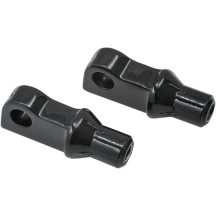 Male-Mount Footpegs Adapter — Front-splined, black