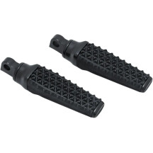 Thresher Foot Pegs — 14.61 cm (5-3/4"), male mount, black, pair