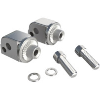 Adaptadores de reposapiés — cromado, montaje delantero