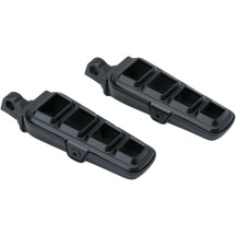 Dillinger Foot Pegs — Pair, Black, with Male Mounts