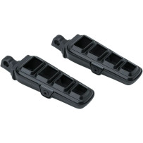 Dillinger Foot Pegs — Pair, Black, with Male Mounts