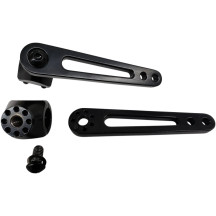 Adjustable Highway Peg Mount — 6" arm, 1" outside diameter, clamp-on, black