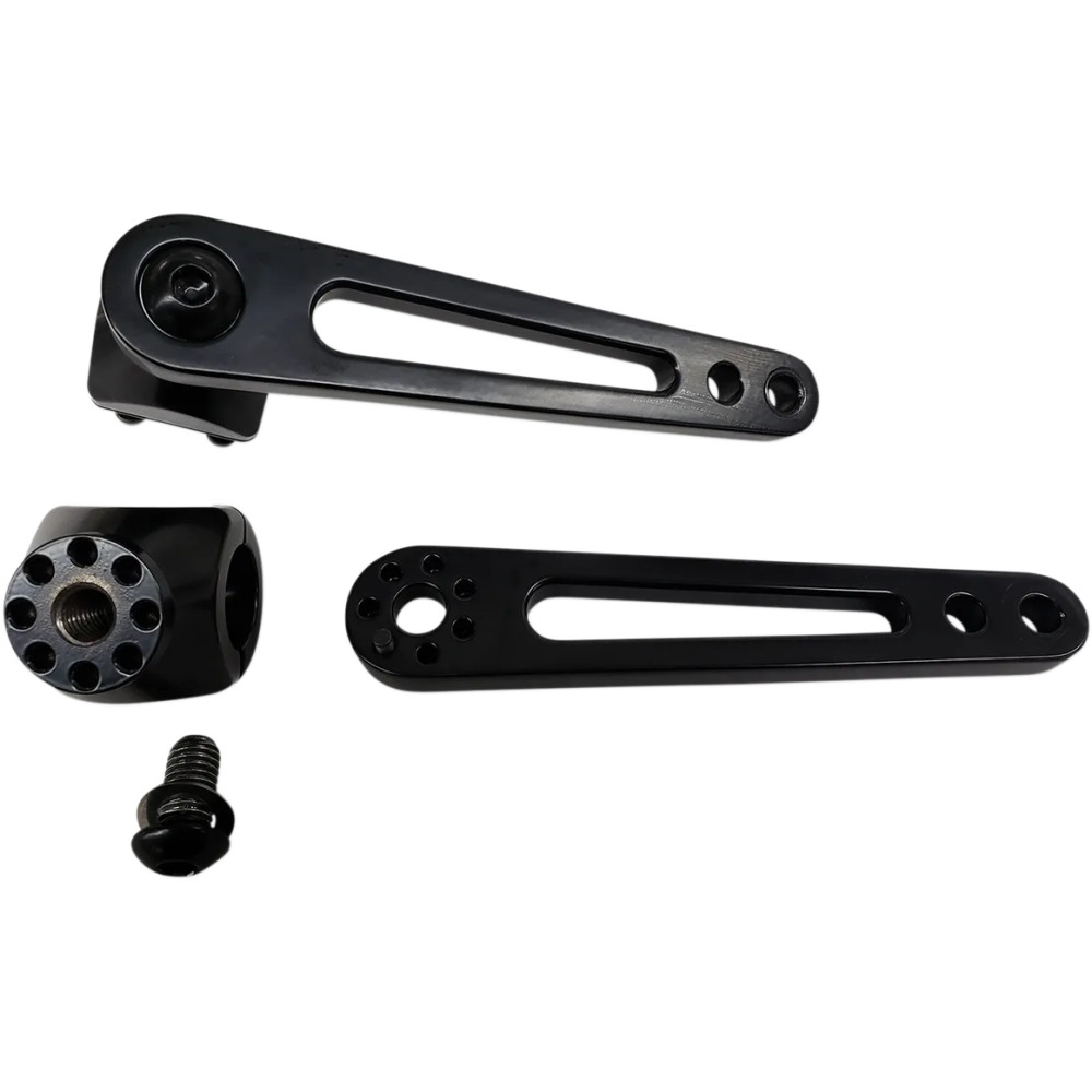 Adjustable Highway Peg Mount — 6" arm, 1" outside diameter, clamp-on, black