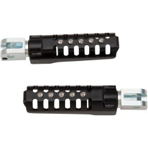 Razorback Foot Pegs — Black, male mount, pair