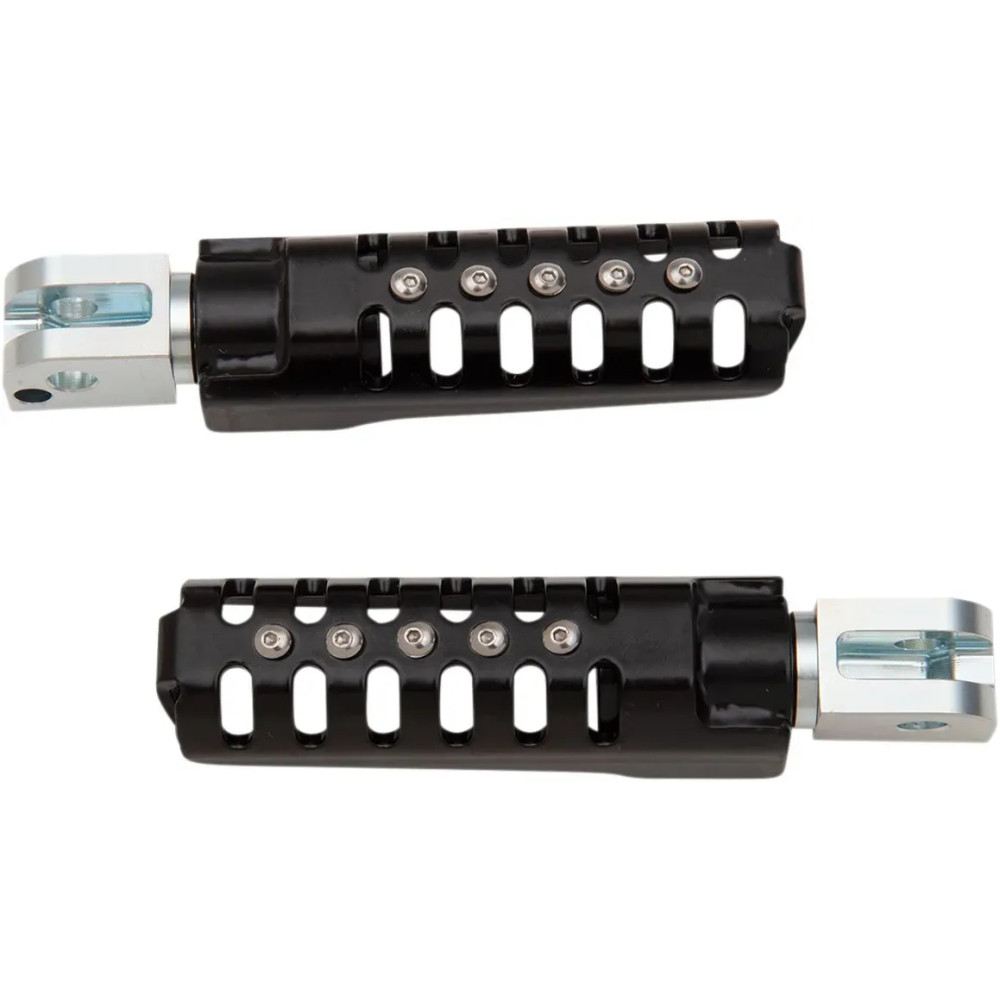 Razorback Foot Pegs — Black, male mount, pair