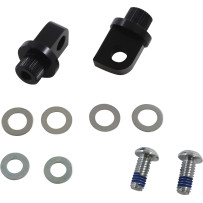 Splined Peg Mount — Black, Male Mount, Pair