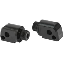 Montura estriada para reposapiés — montaje para pasajero, trasera, negro