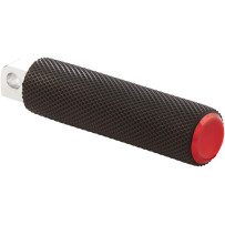 Fusion Male-Mount Foot Pegs — Male mount, Driver & Passenger, Black, Red