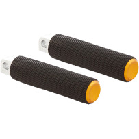 Fusion Male-Mount Foot Pegs — Black, Pair