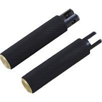 M-Eight Fusion Foot Pegs — Standard, Black, Brass