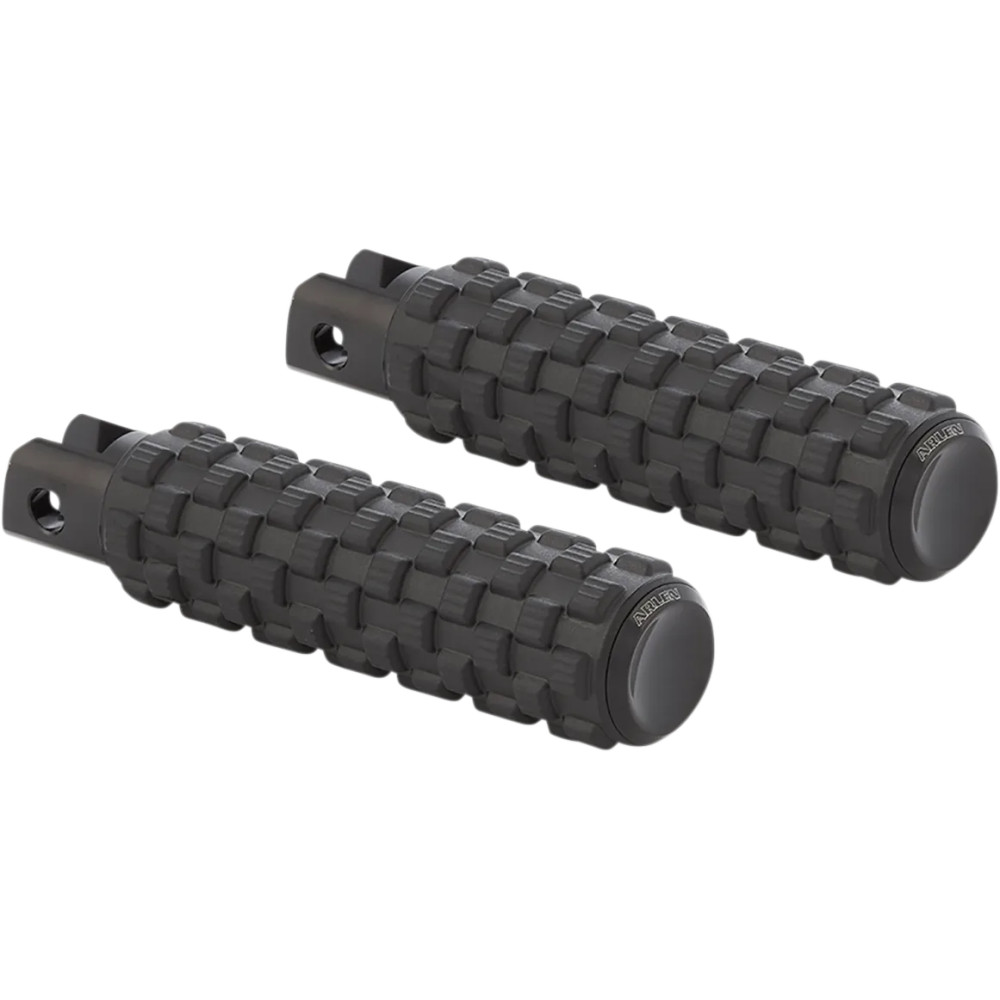 Fusion Male-Mount Foot Pegs — 25.4 mm (1") longer, Black